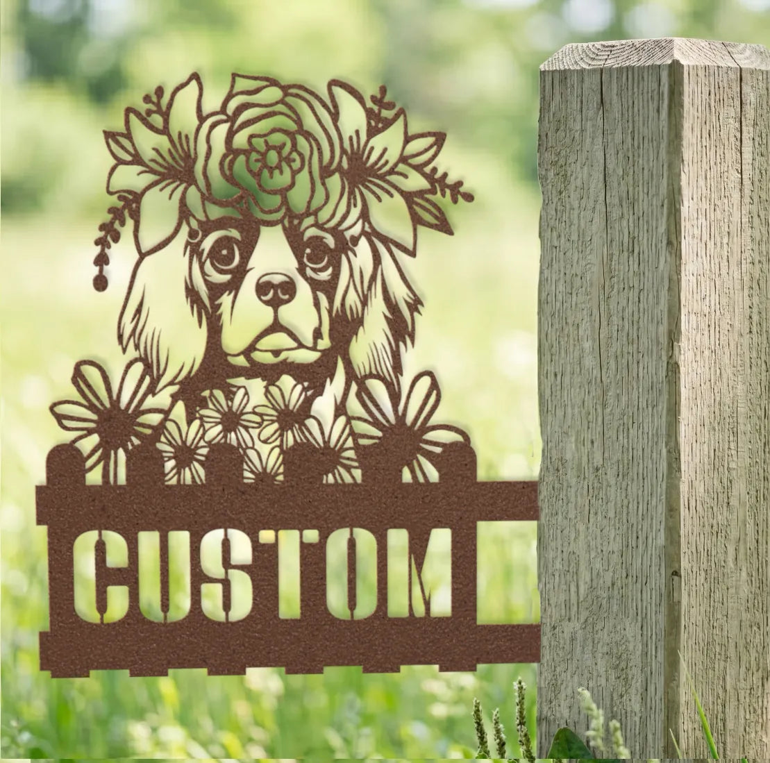 King Charles Custom Metal House Number Sign
