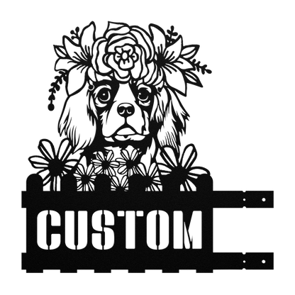 King Charles Custom Metal House Number Sign