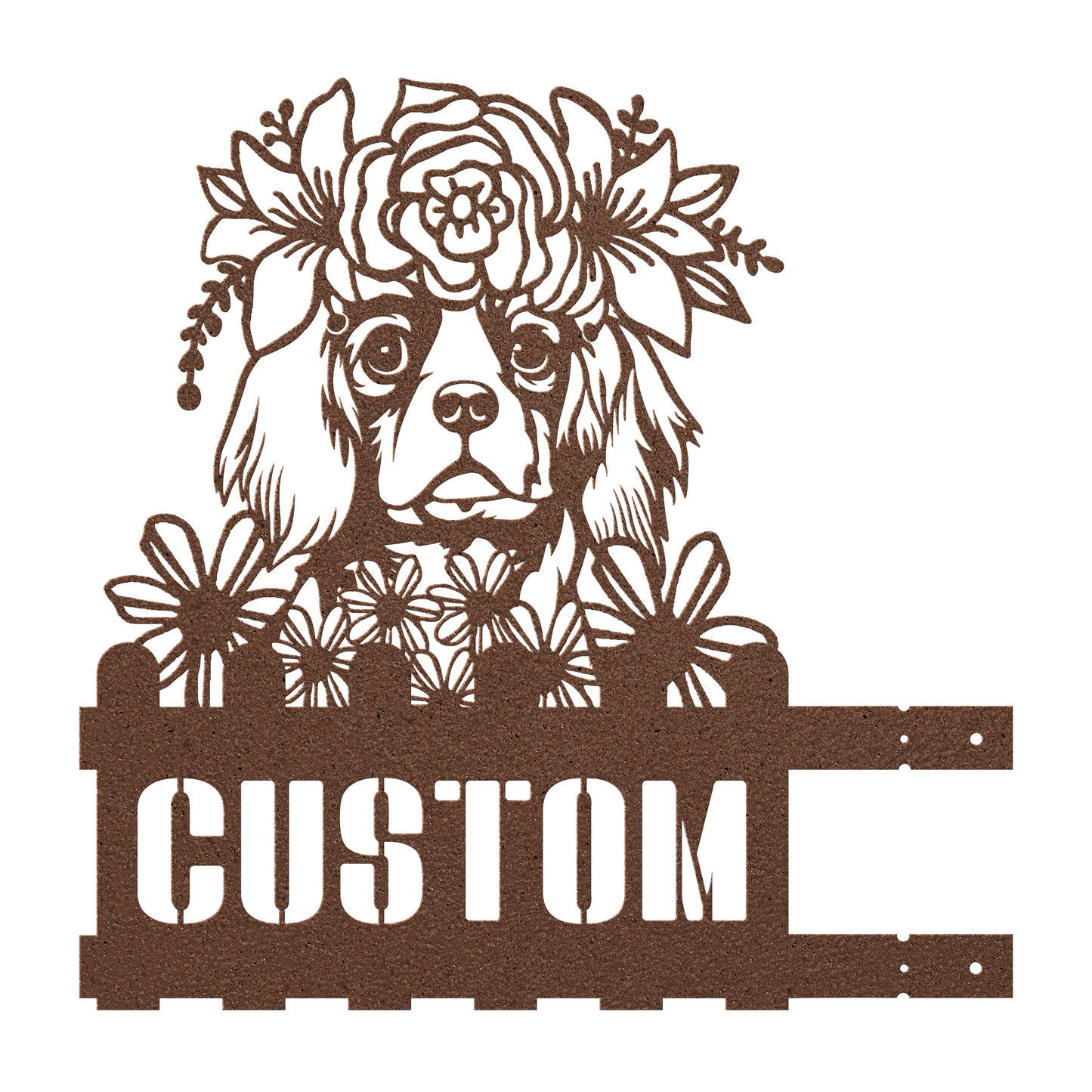 King Charles Custom Metal House Number Sign