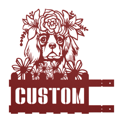 King Charles Custom Metal House Number Sign