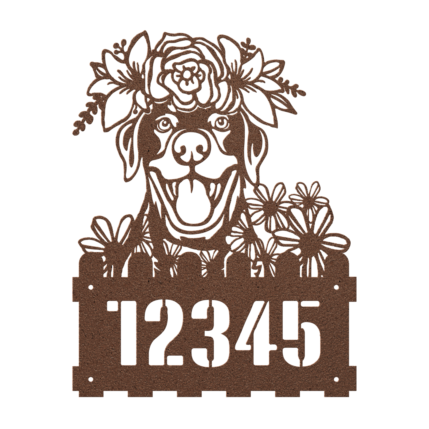 Labrador Custom Metal House Number Sign