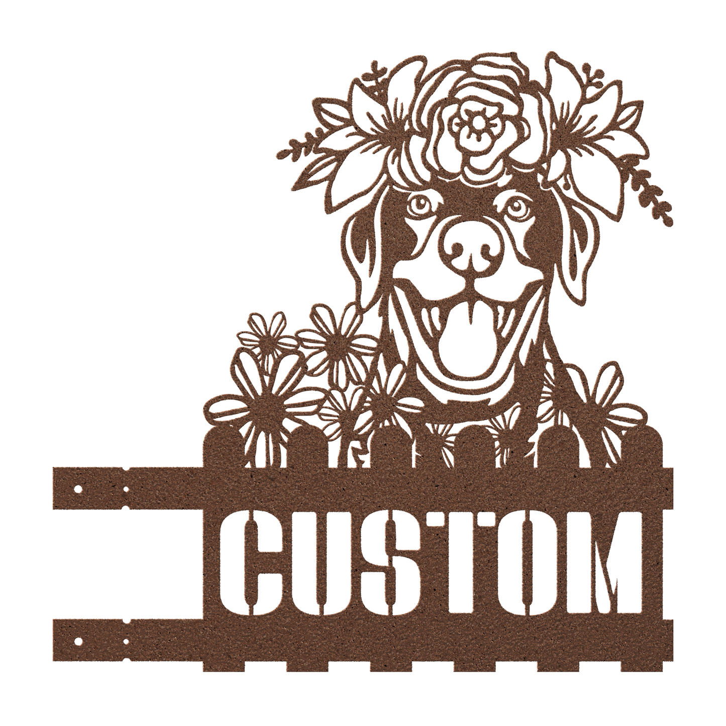 Labrador Custom Metal House Number Sign