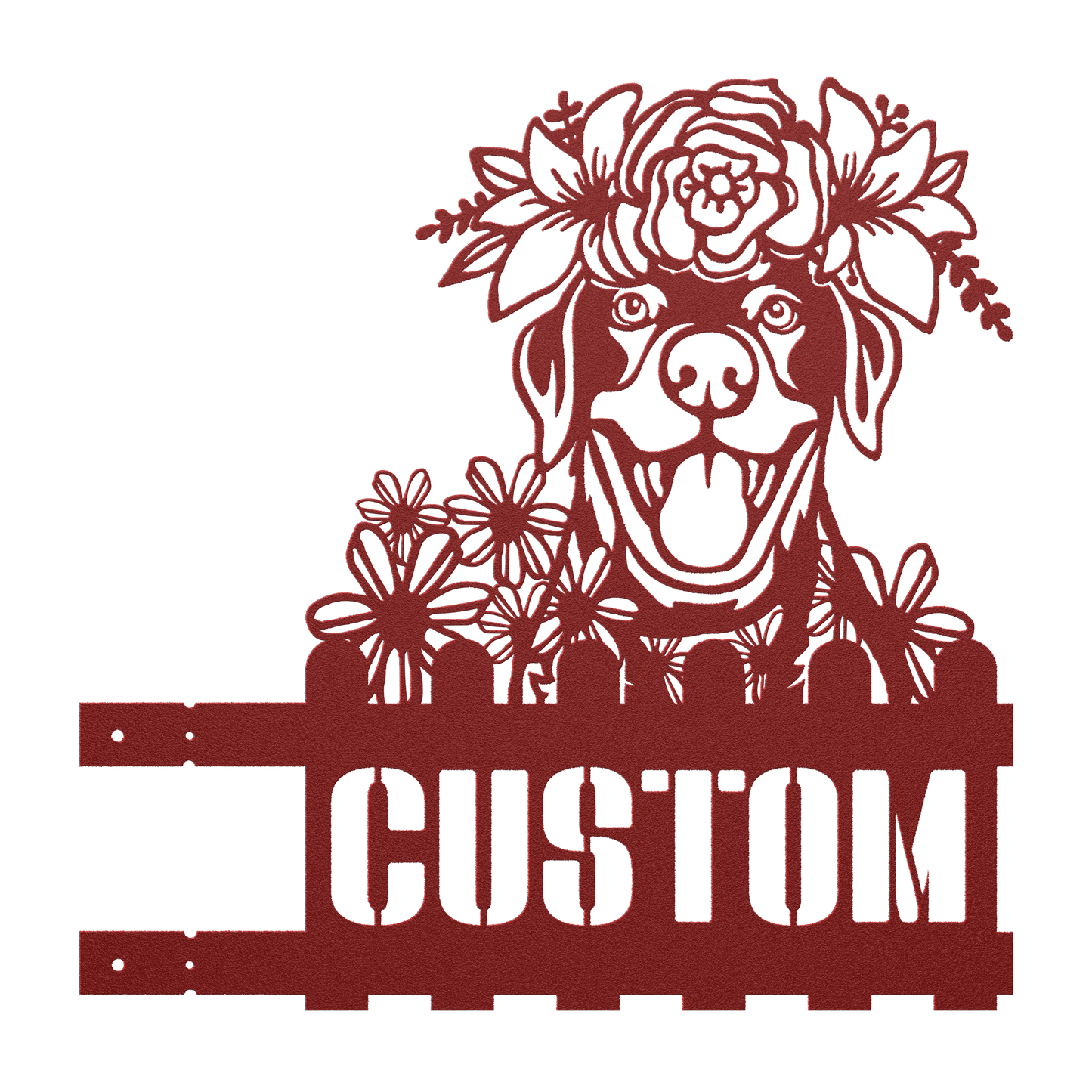 Labrador Custom Metal House Number Sign
