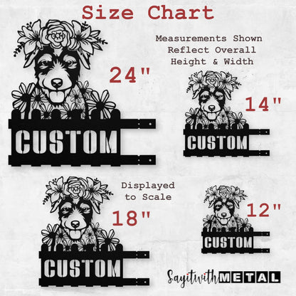 Jack Russell Custom Metal House Number Sign