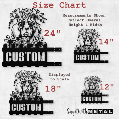 King Charles Custom Metal House Number Sign