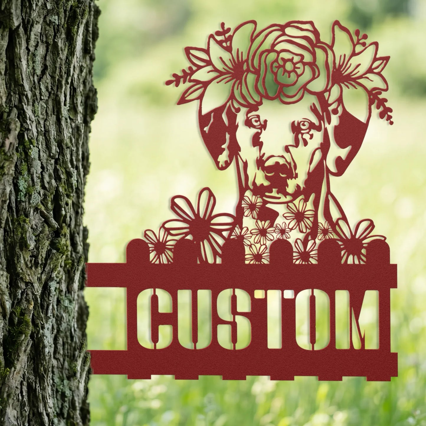 Dalmatian Custom Metal House Number Sign