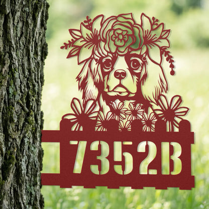 King Charles Custom Metal House Number Sign