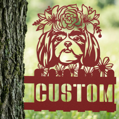 Shih-Tzu Custom Metal House Number Sign
